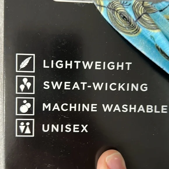 Junk Headband Big Bang Lite Headband Stay Wild floral blue yellow black washable - Picture 4 of 5